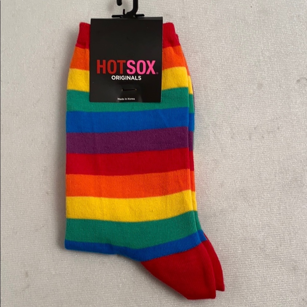 Hot Sox rainbow Pride socks size 9-11